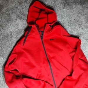 Red Nike drift jacket
